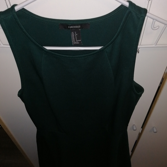 F21 green skater dress - Picture 10 of 10